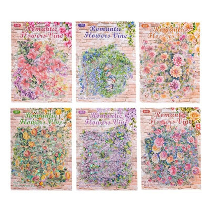 RomanticFlowerVine-Stickers-Scrapbooking