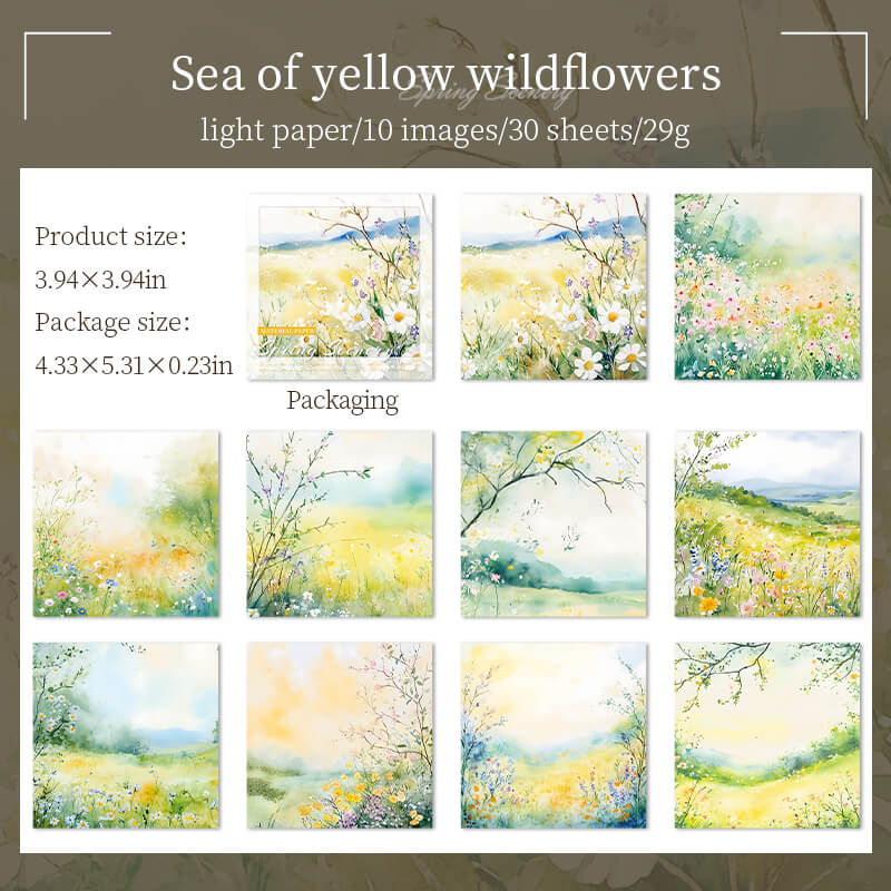 Seaofyellowwildflowers-Paper-Scrapbooking