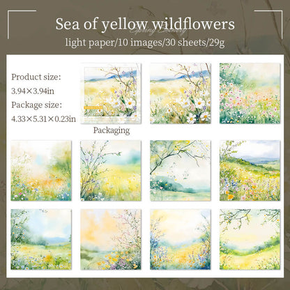 Seaofyellowwildflowers-Paper-Scrapbooking