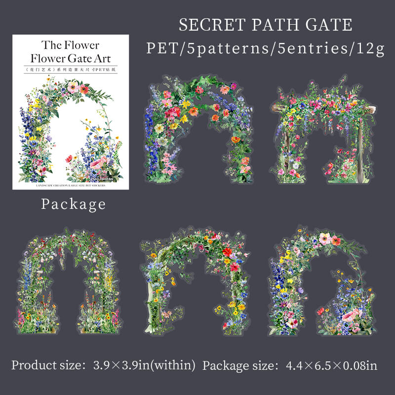 SecretPathGate -Stickers-Scrapbook