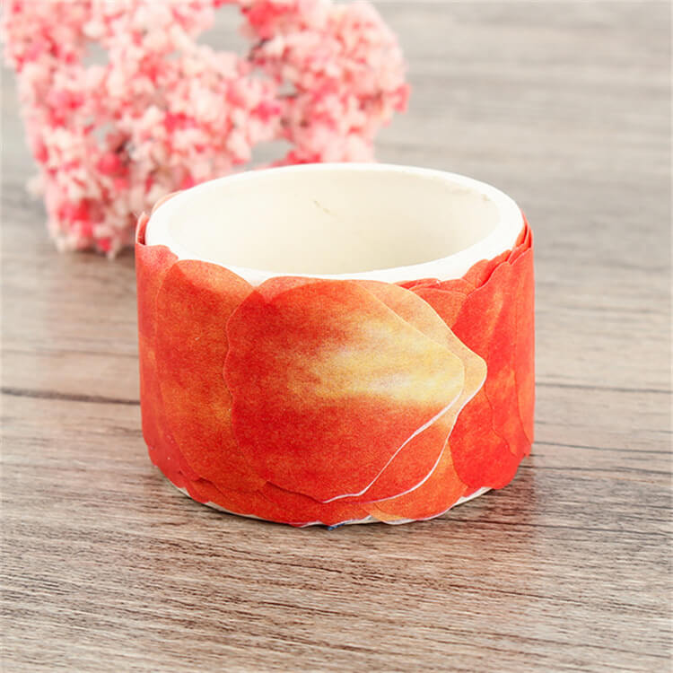 SmallOrangeColoredPetals-Tape-Scrapbooking