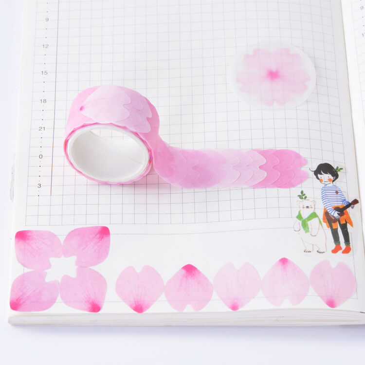 SmallPinkPetals-Tape-Scrapbooking-2