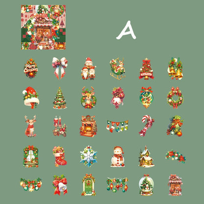 SmallSizeMerryChristmas-Stickers-Scrapbooking-A