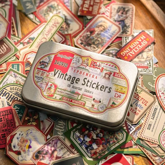 Small size vintage Christmas stickers