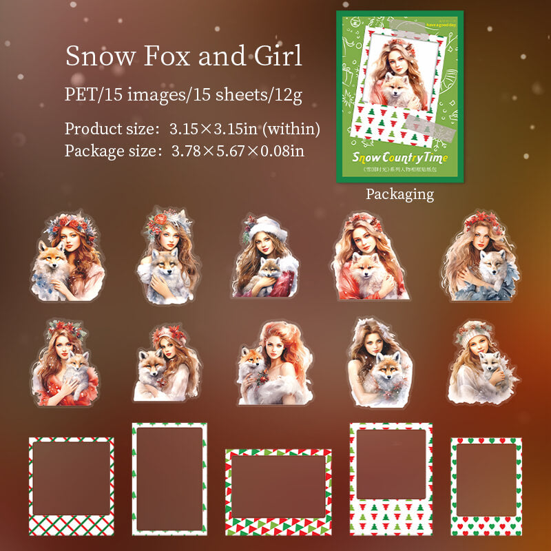 SnowFoxandGirl-Stickers-Scrapbooking