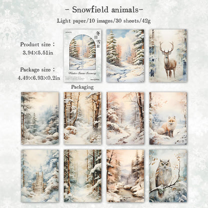 Snowfieldanimals-Paper-Scrapbooking