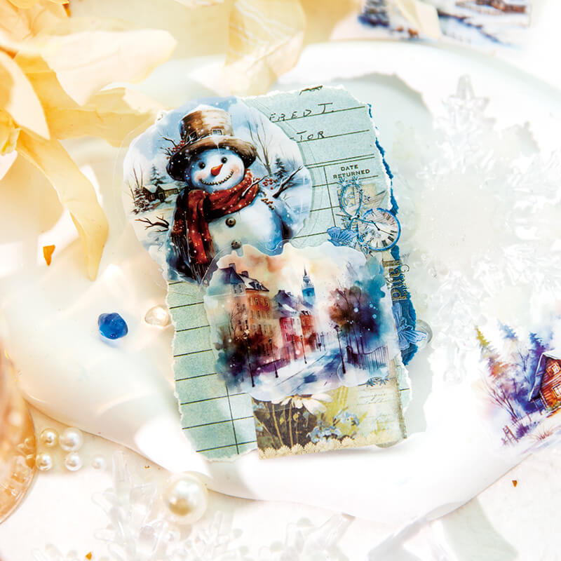 Snowman-Stickers-Scrapbook