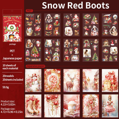 SnowyRedBoots-StickerBook-Scrapbooking