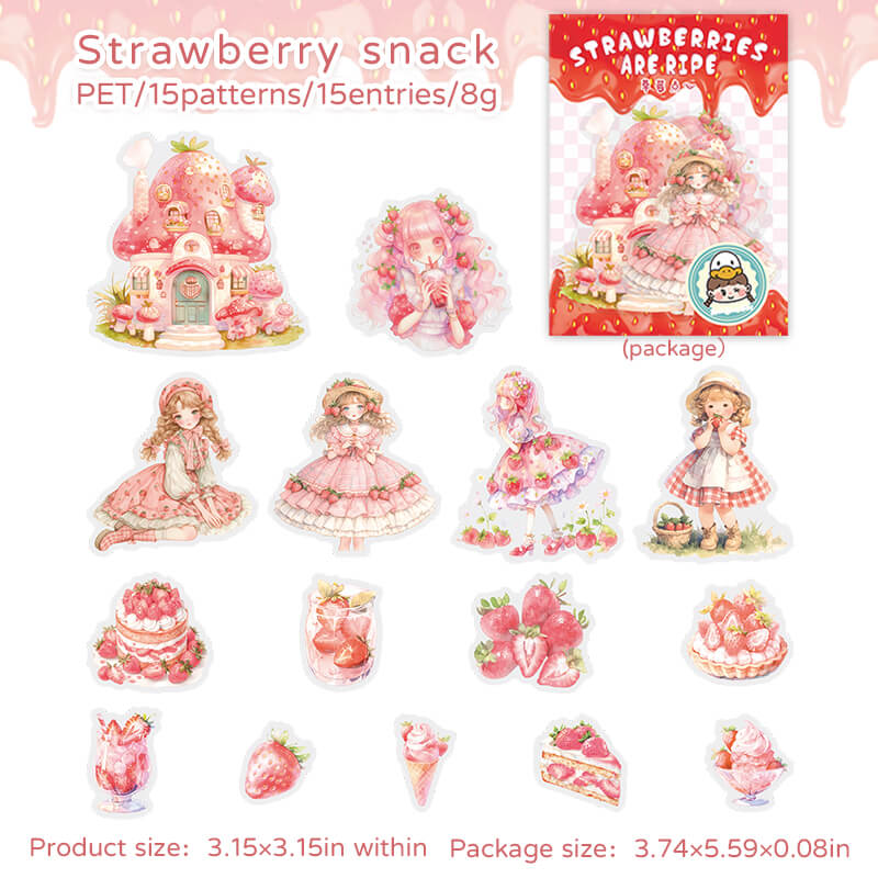 StrawberrySnack-Stickers-Scrapbooking