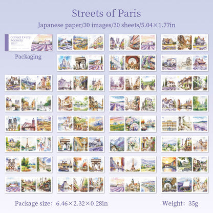 StreetsofParis-sticker-scrapbooking