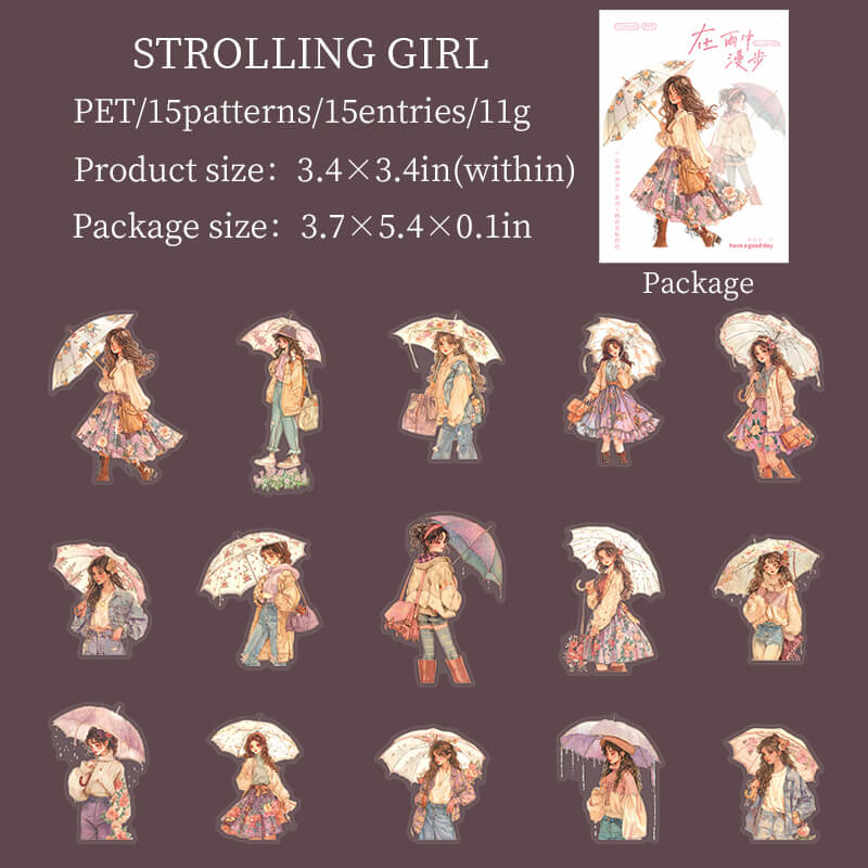 StrollingGirl-Stickers-Scrapbooking