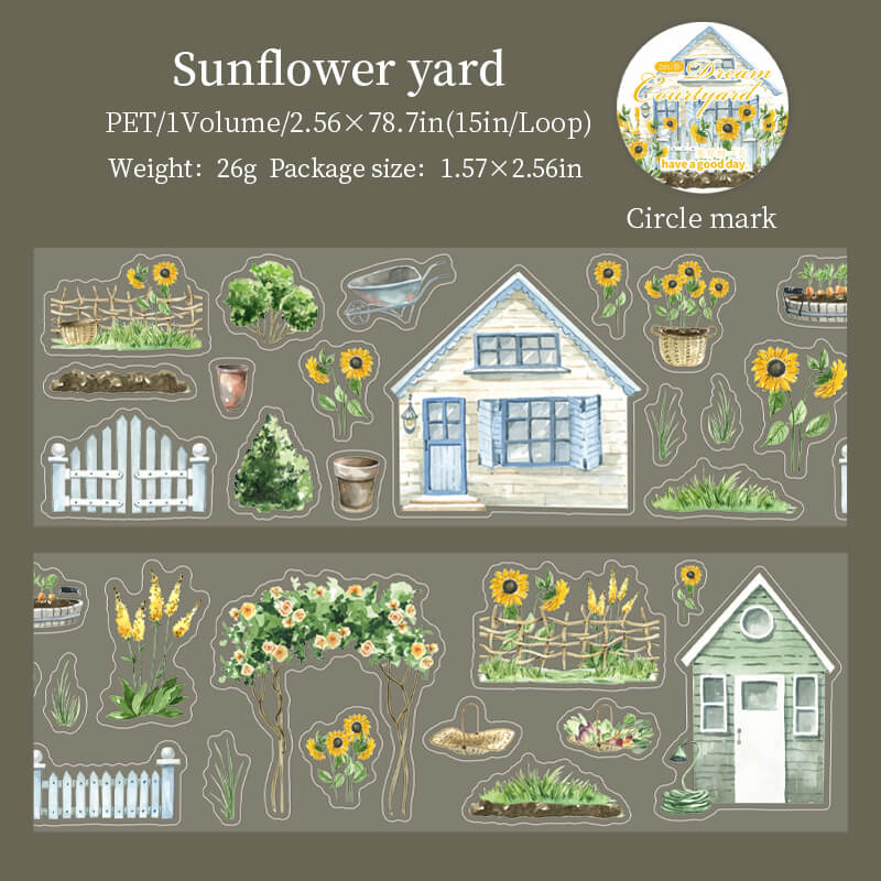 Sunfloweryard-tape-scrapbooking