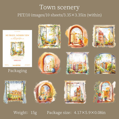 Townscenery-sticker-scrapbooking