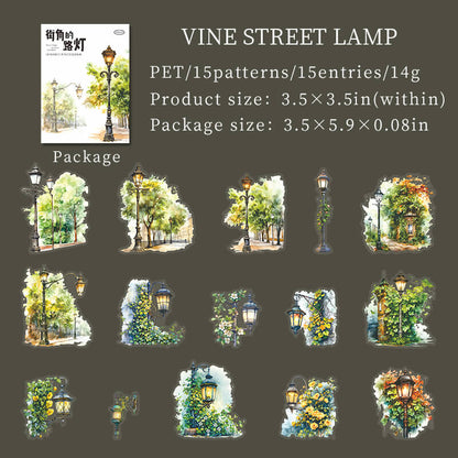 Vinestreetlamp-Sticker-Scrapbooking