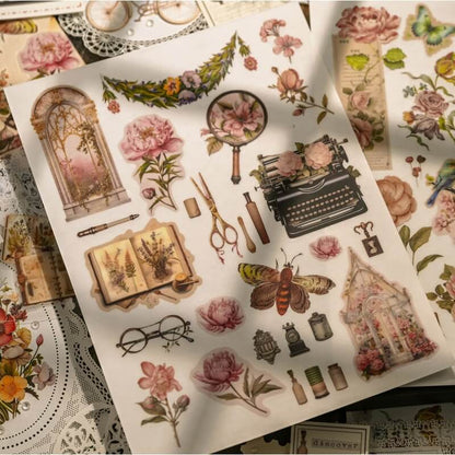 VintageFlowers-Rub-OnStickers-Scrapbooking-1