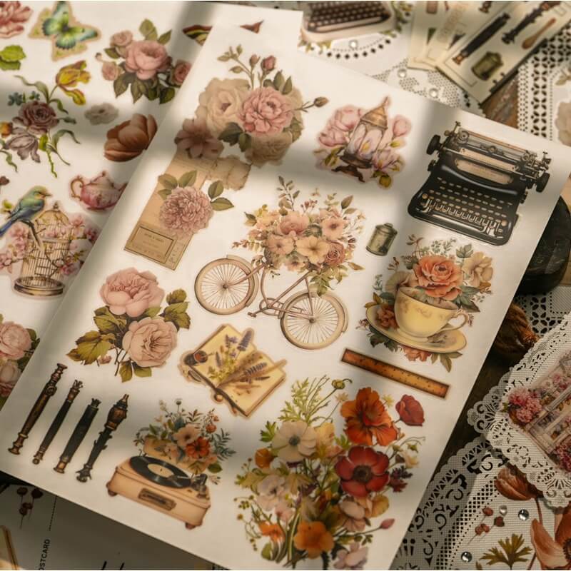 VintageFlowers-Rub-OnStickers-Scrapbooking-3