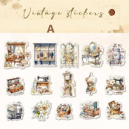 Vintage Living Furniture Stickers