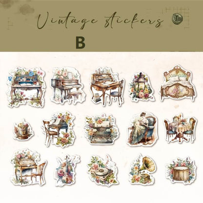 Vintage Living Furniture Stickers