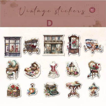 Vintage Living Furniture Stickers