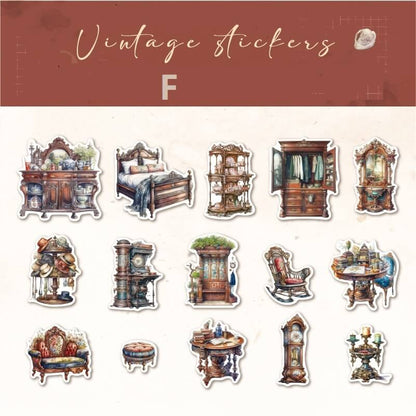 Vintage Living Furniture Stickers