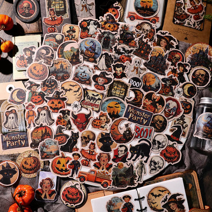 Vintage Halloween PVC stickers