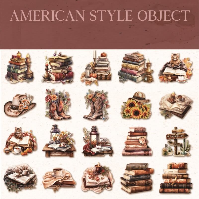American Style Object Stickers