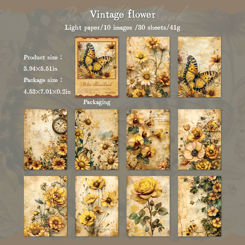 Vintageflower-paper-scrapbooking