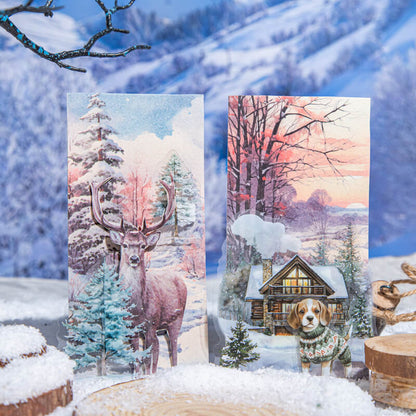 WinterSnowScene-Paper-Scrapbooking-2