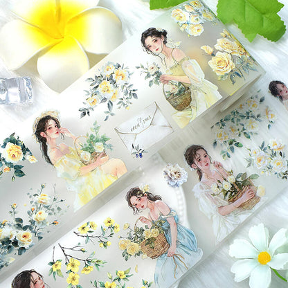 YellowFlowerGirl-Tape-Scrapbooking-3