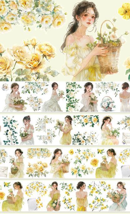 YellowFlowerGirl-Tape-Scrapbooking-5