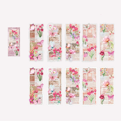 Vintage Flower Butterfly Sticker