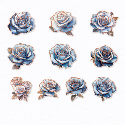 Stamping Rose Stickers