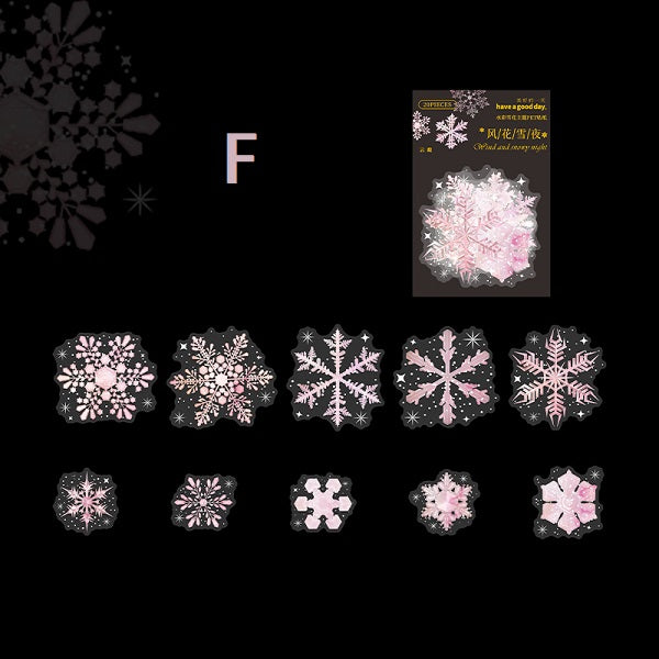 snowflake stickers