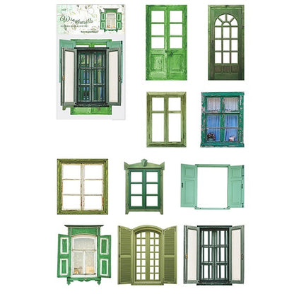 green-doorsandwindows-stickers-scrapbooking