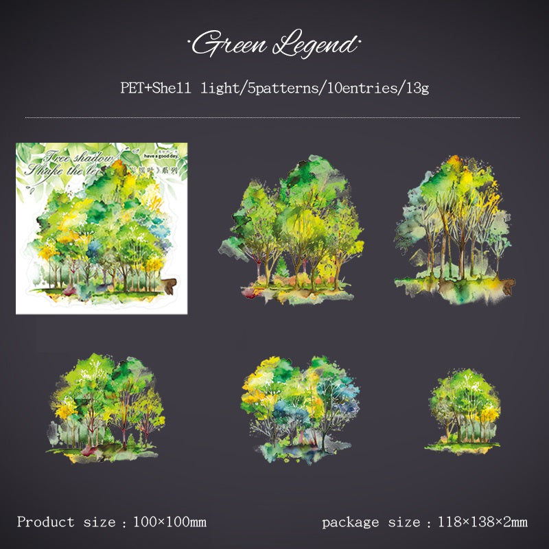 greenTrees-Stickers-Scrapbooking