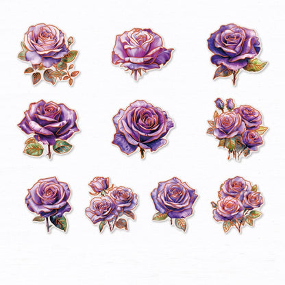 Stamping Rose Stickers