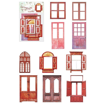 red-doorsandwindows-stickers-scrapbooking