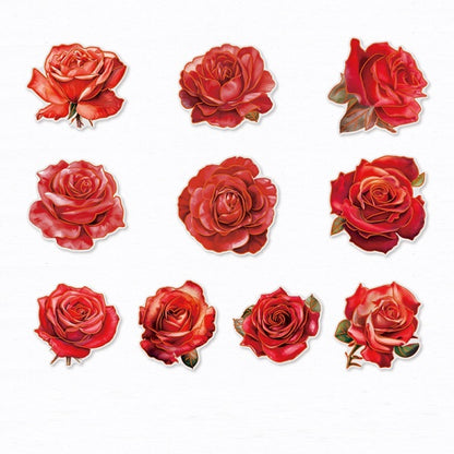 Stamping Rose Stickers