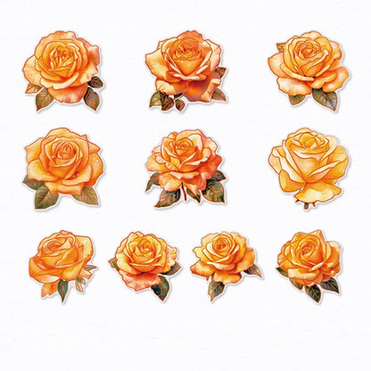 Stamping Rose Stickers