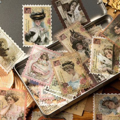 Vintage stamp stickers