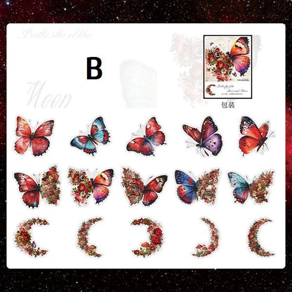 Butterfly of the Stars and Moon Sticker