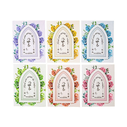 Window Flower Series Laser Stickers